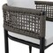 Armen Living Felicia Outdoor Patio 7-Piece Dining Table Set in Aluminum with Gray Rope and Cushions 840254333307 - alternate 3